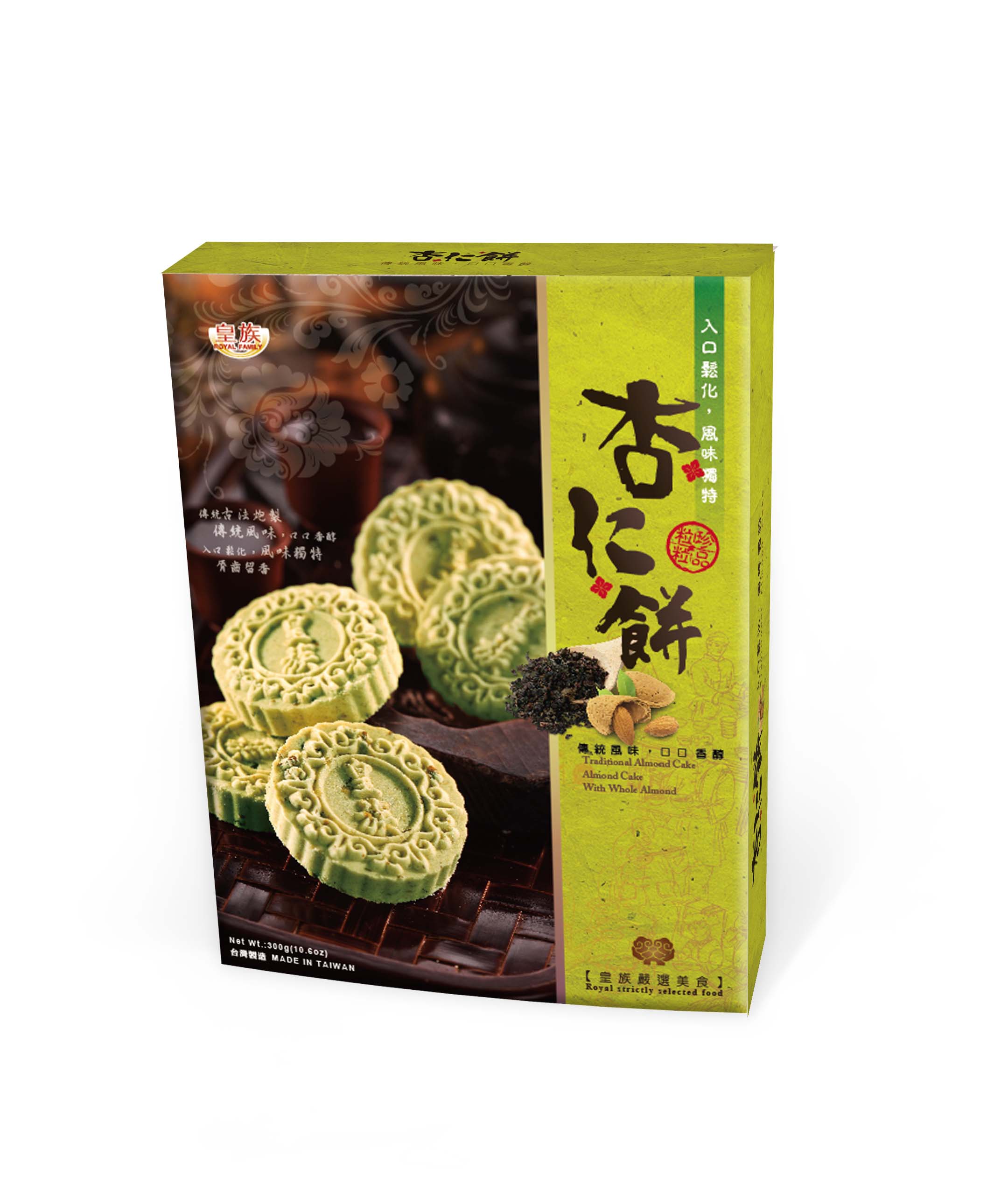 可口酥餅/蛋糕系列-杏仁餅-綠茶(300g)