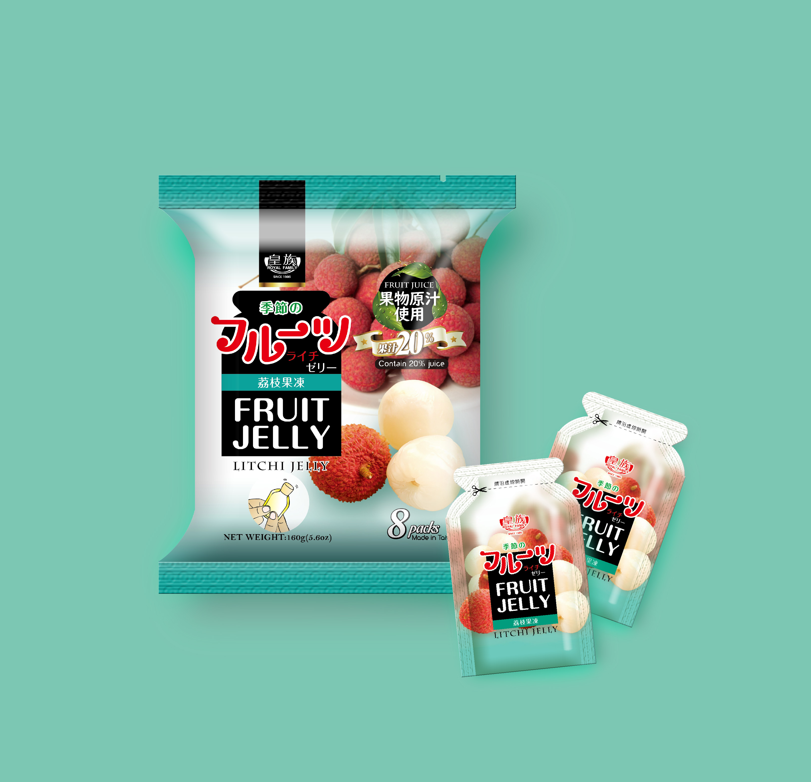 袋裝果凍-水果-袋裝水果果凍-荔枝